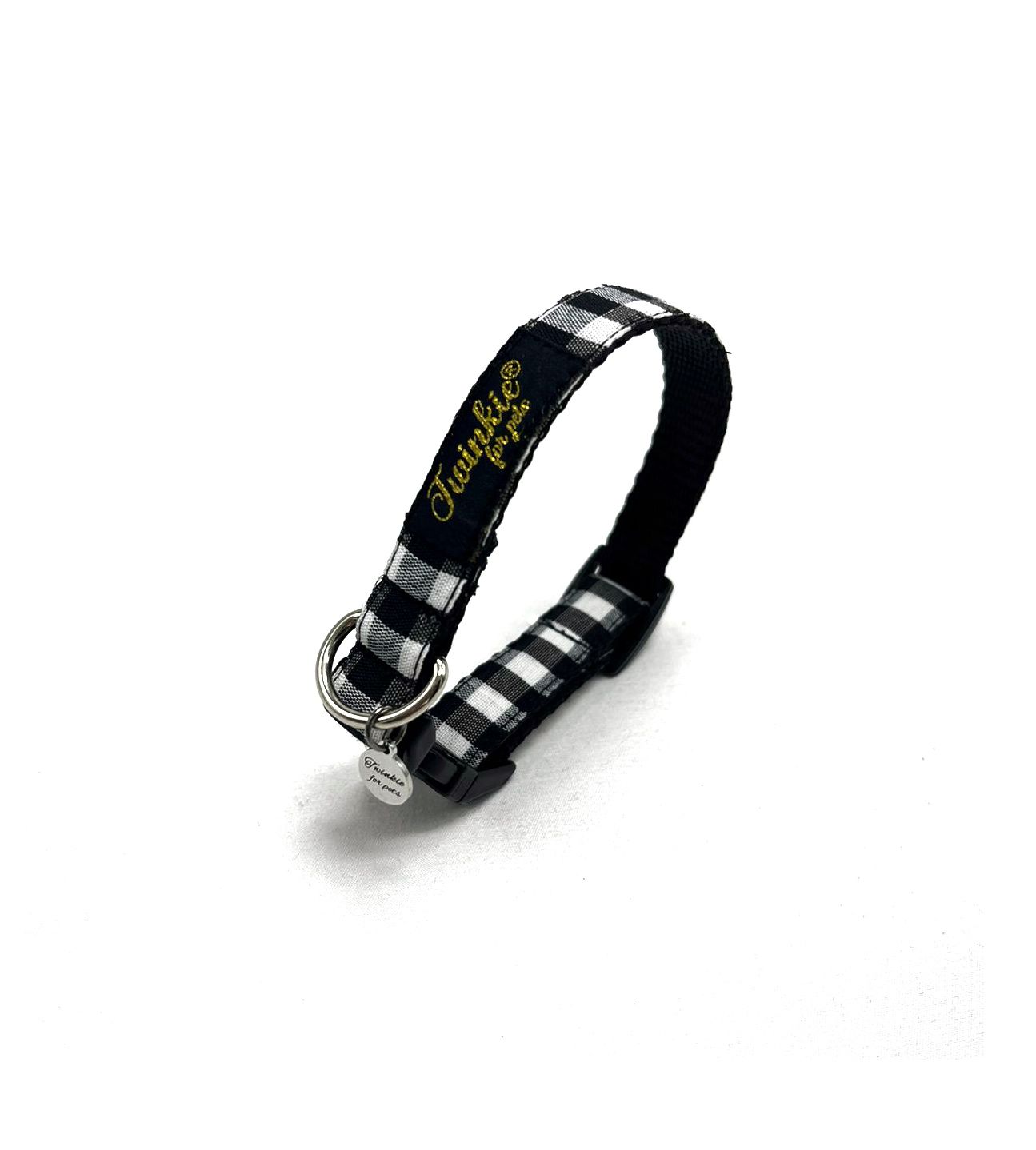 Coleira Black&White - cães e gatos