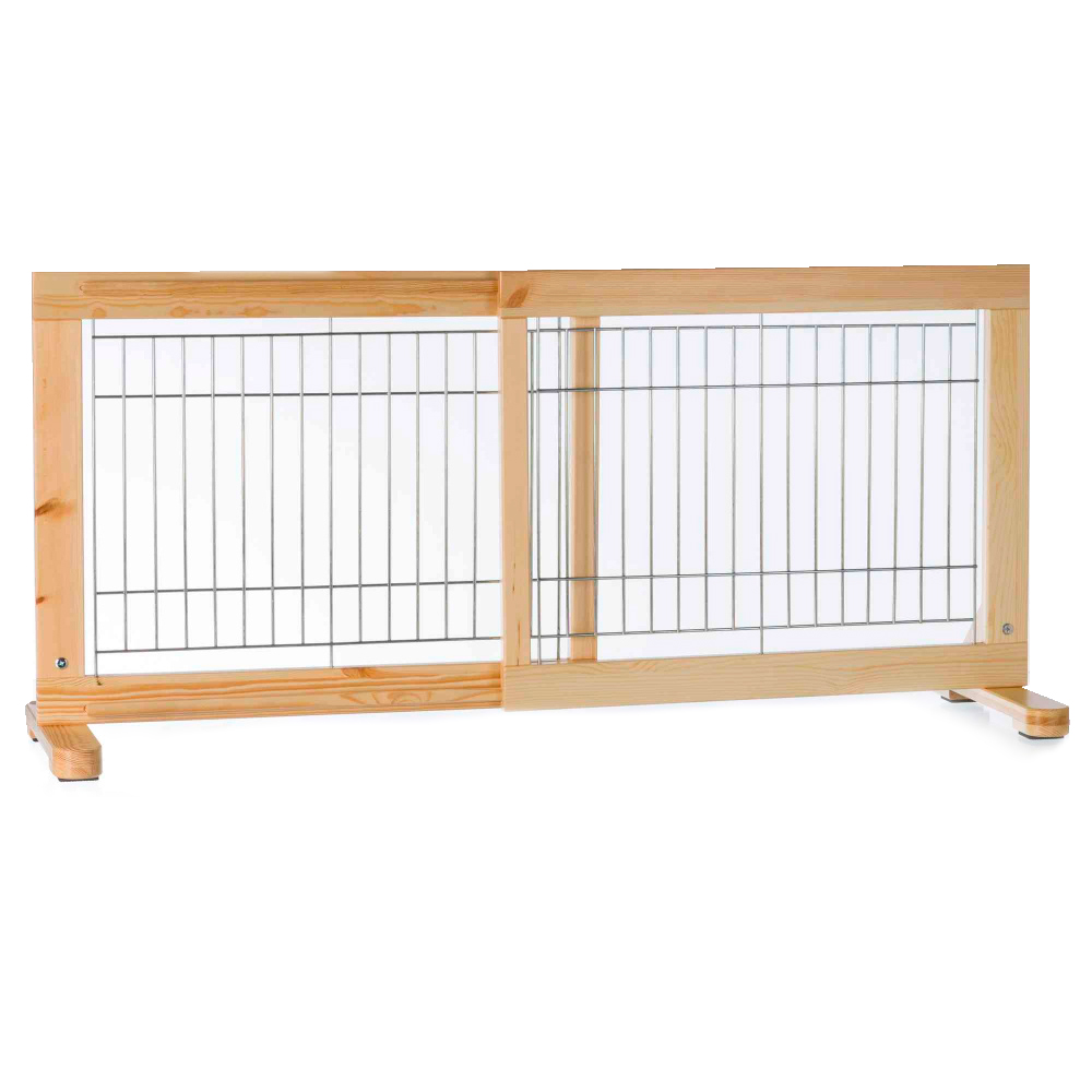 Porta para animais de madeira e metal