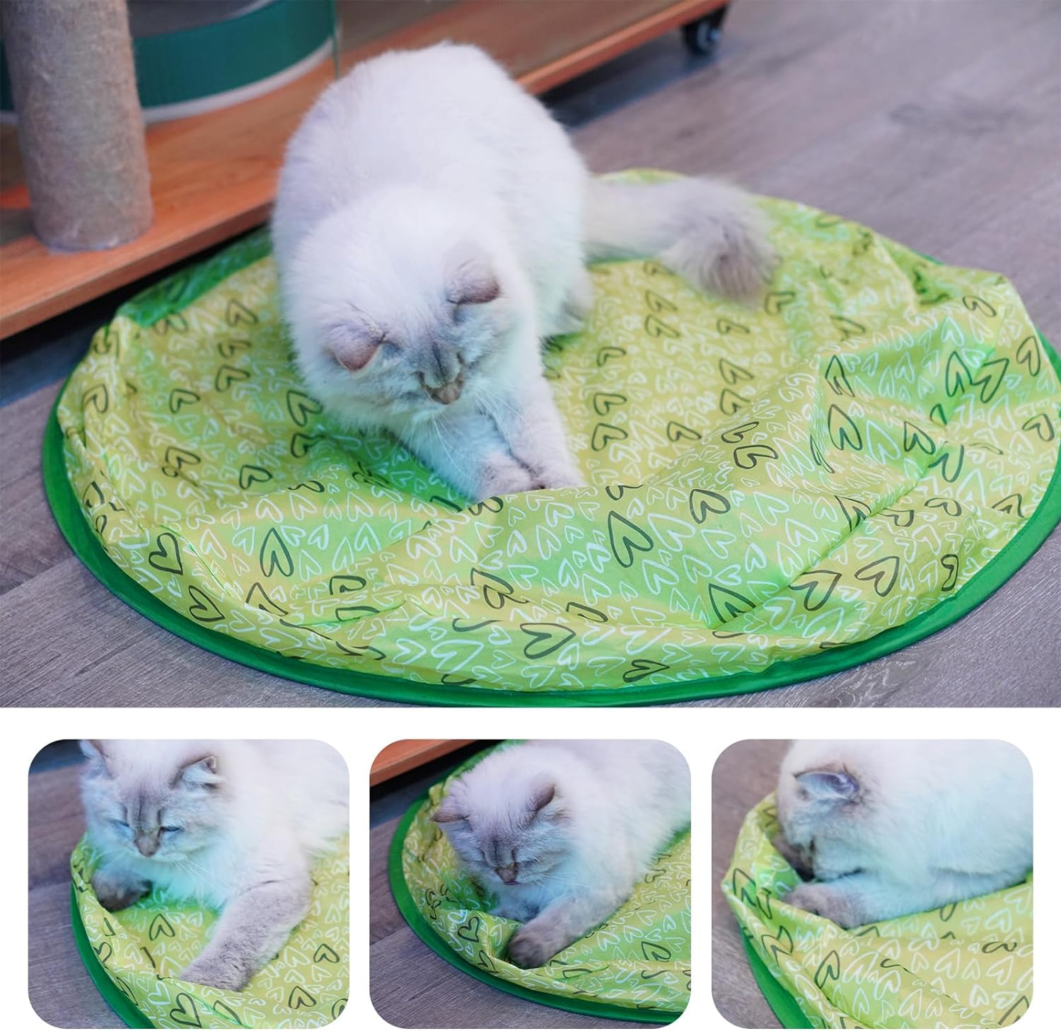 Tapete Verde para Bola Mágica Gato