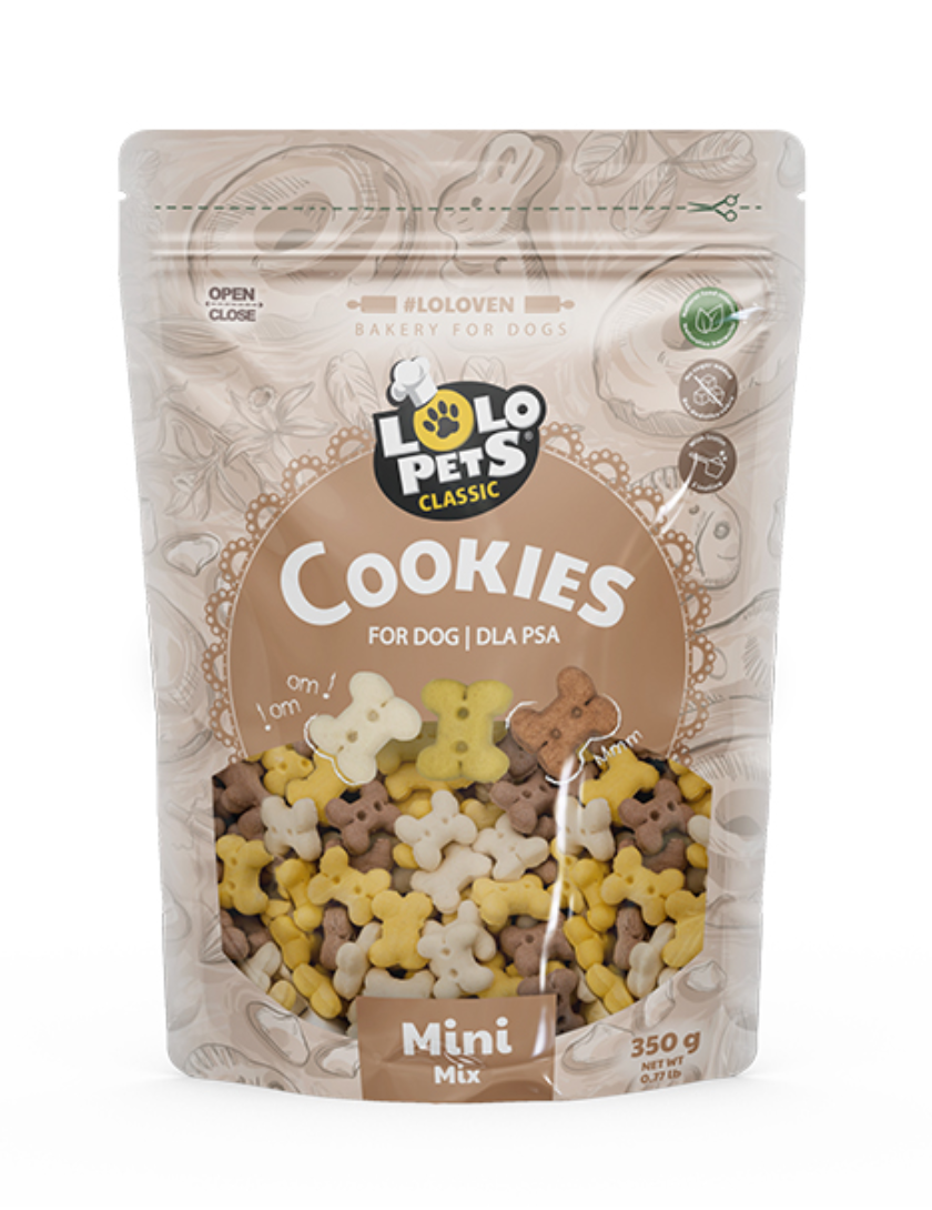 BISCOITOS "MINI XS OSSOS MIX" 350G