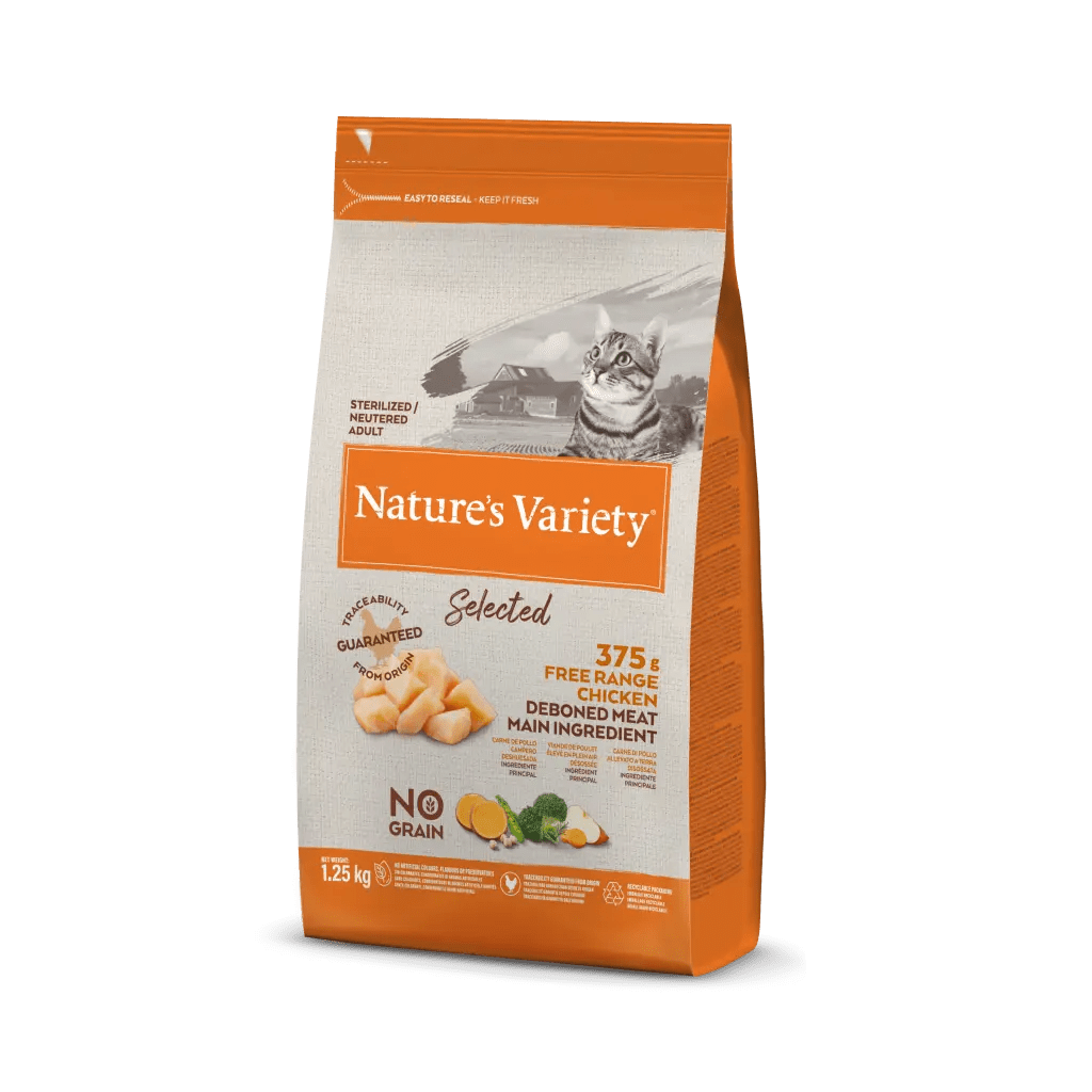 Nature's Variety Selected Gato Adult-Sterilized Frango criado ao ar livre