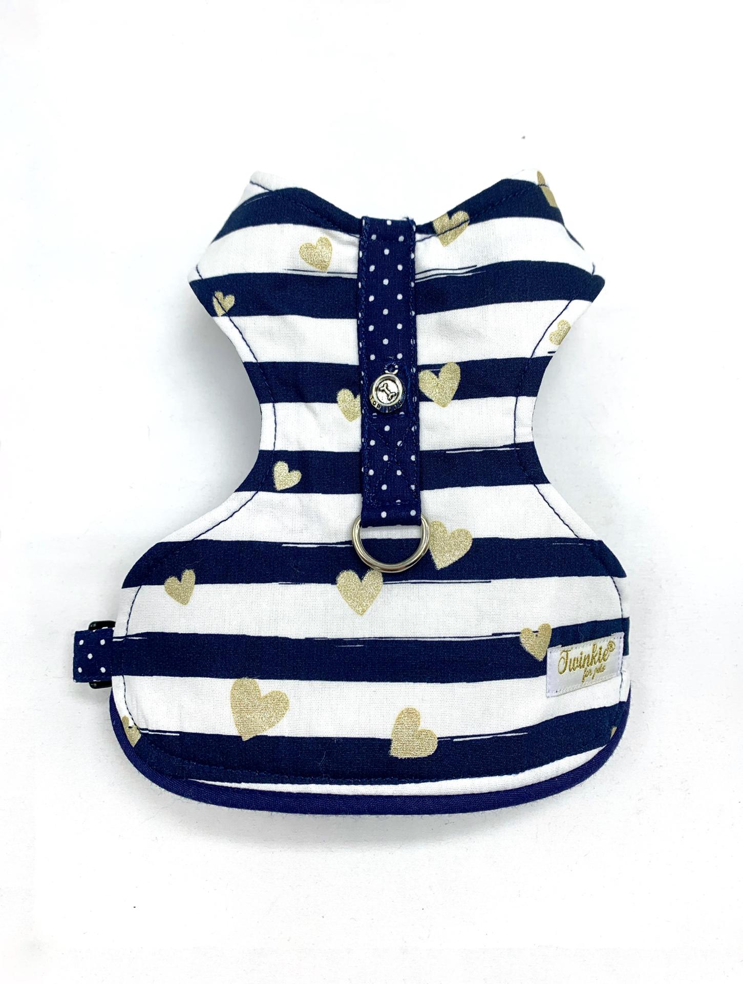 Peitoral Lovely Heart Azul - Corações