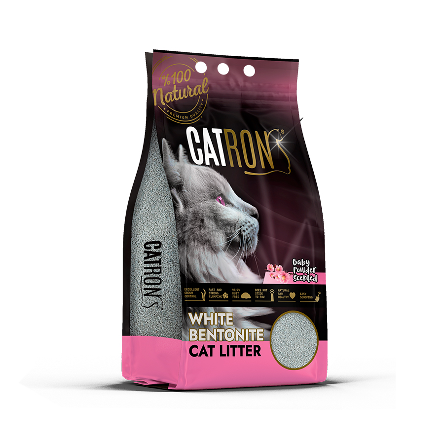 Areia Para Gatos Baby Powder - Catron