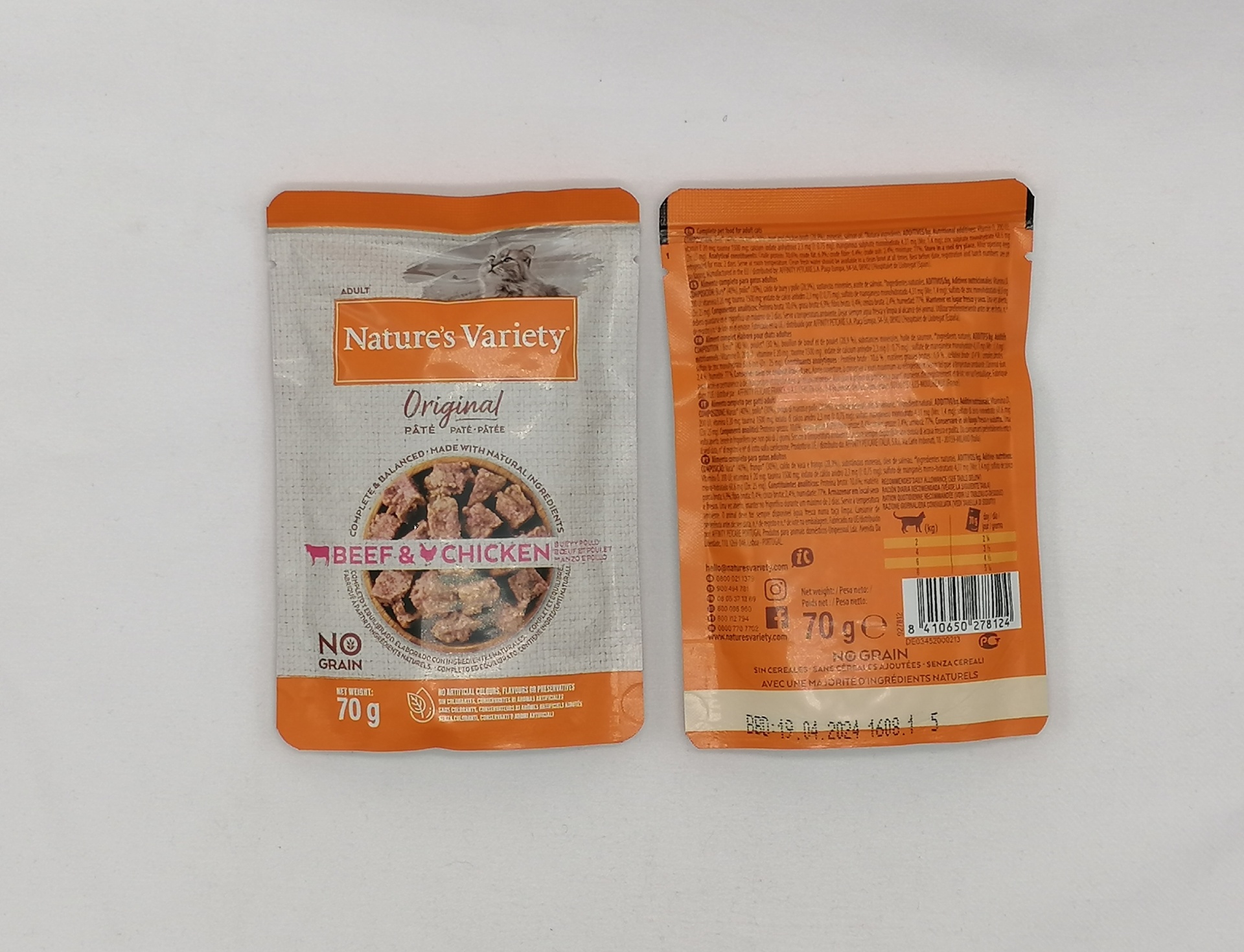 Nature`s Variety Original Gato Wet -Paté  No Grain Vaca e Frango