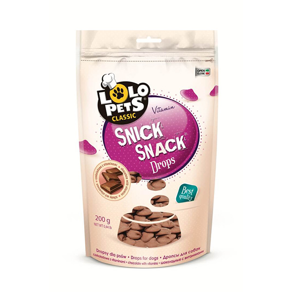DROPS C/ VITAMINAS P/ CÃES "SNICK SNACK" 75G - CHOCOLATE