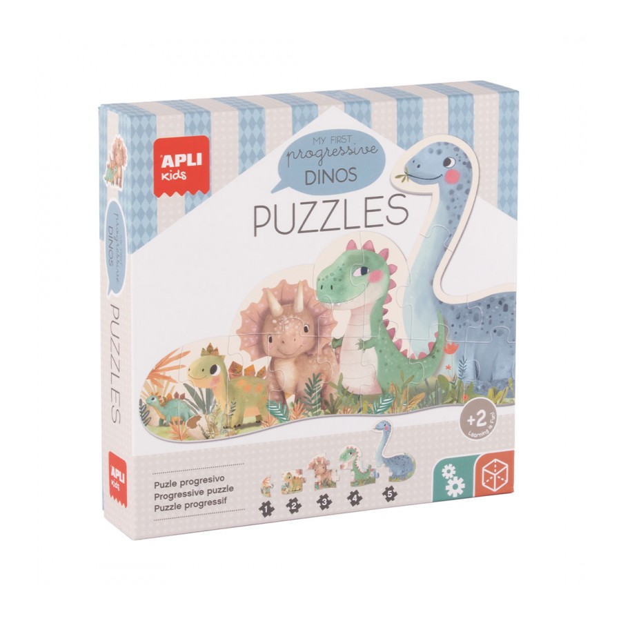 Primeiro Puzzle Apli | Dinossauros + 2 anos