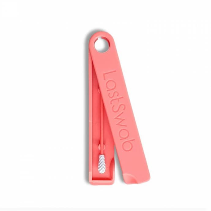 Dispositivo de limpeza LastSwab cor de rosa com capa