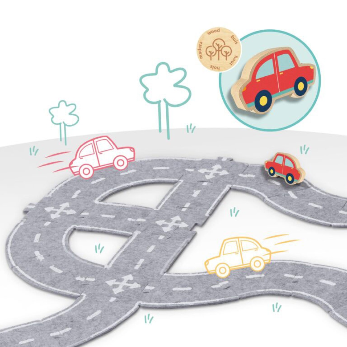 Circuito de estrada em feltro SES