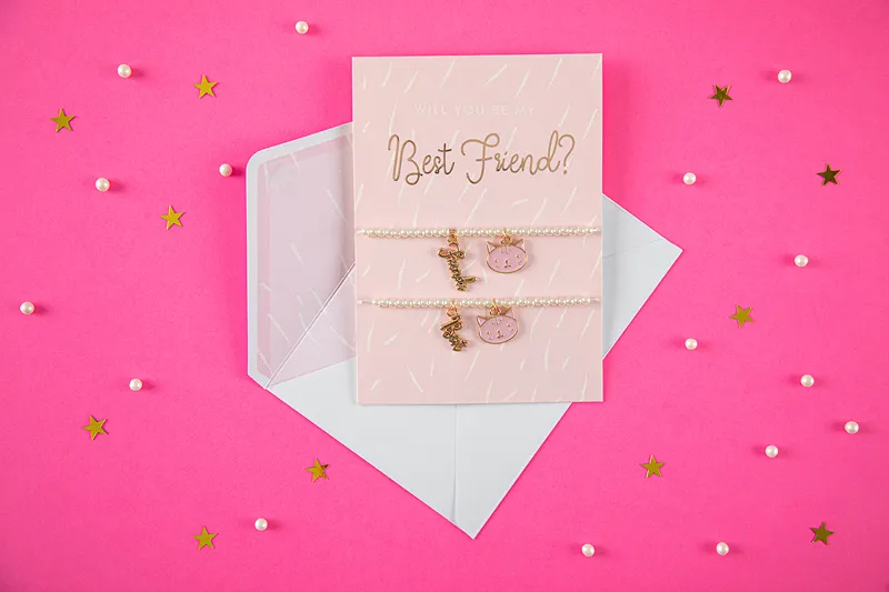 Postal + 2 Pulseiras | Best Friend