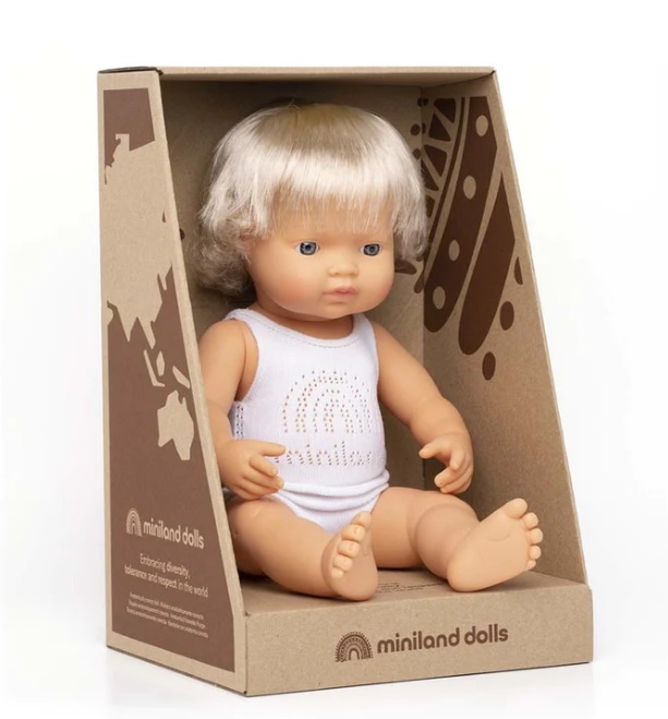 Boneca Caucasiana Menina | 38 cm