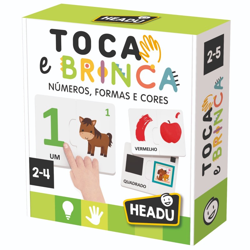 Headu | Puzzle Toca e Brinca NÚMEROS, FORMAS E CORES