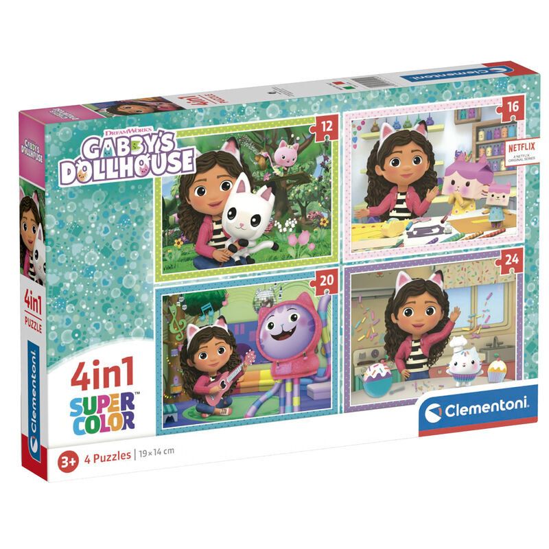Puzzle 12, 16, 20 e 24 peças Gabby´s Dollhouse