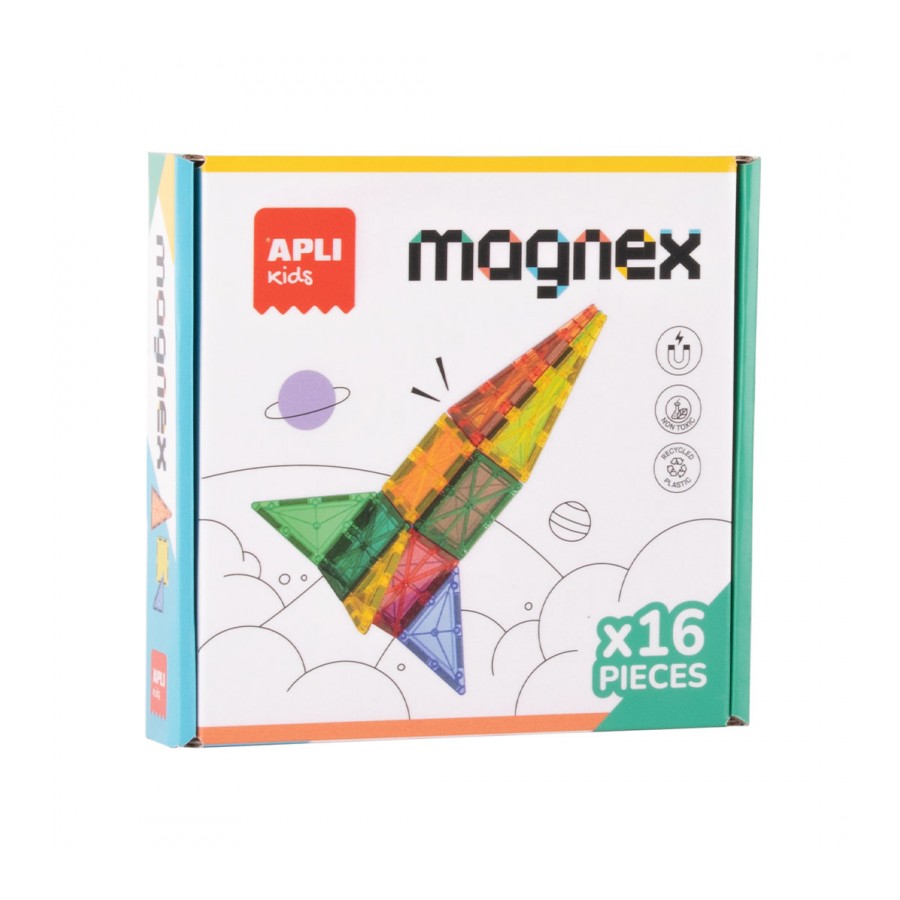 Jogo Magnético Magnex Apli | 16 peças