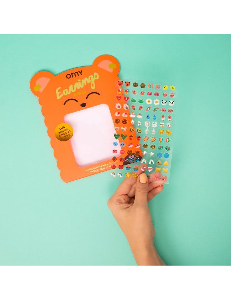 Brincos Adesivos Omy | Kawaii
