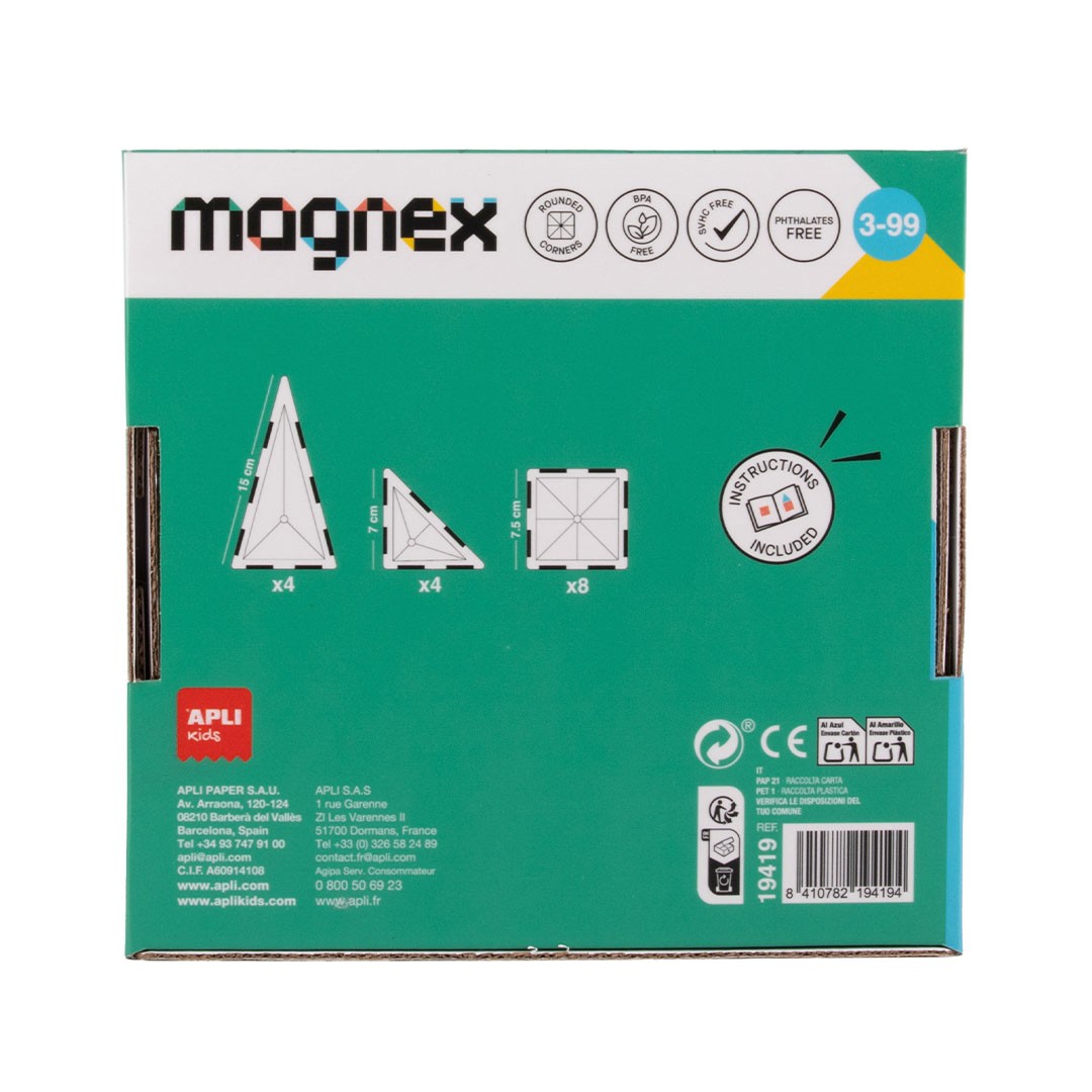 Jogo Magnético Magnex Apli | 16 peças