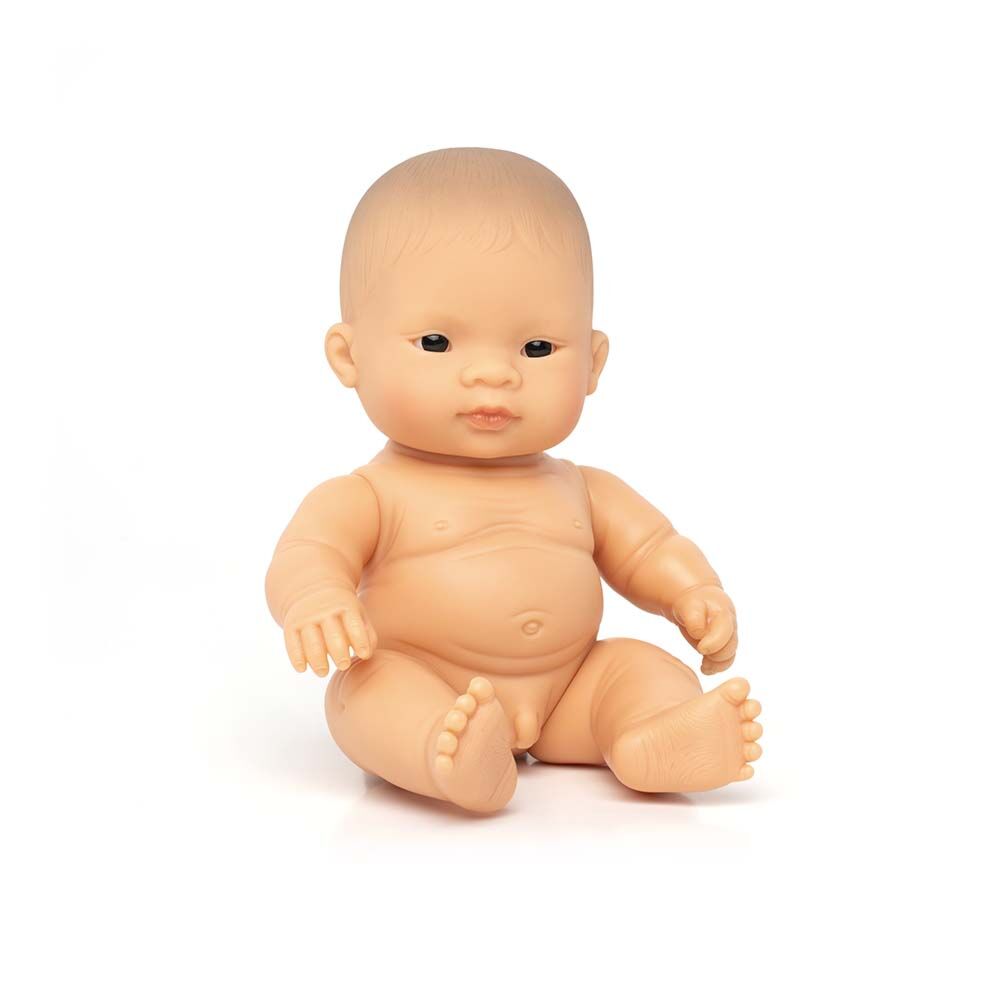 Boneco Bebé Asiático Menino | 21 cm