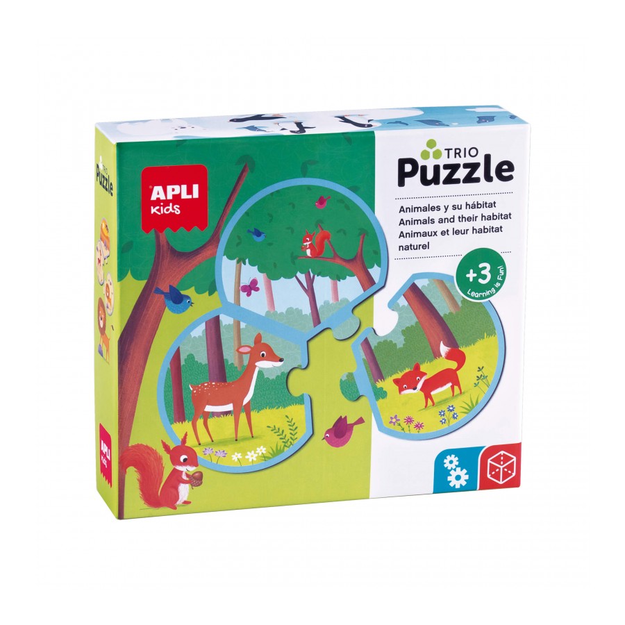 Puzzle Trio | Animais e Habitat