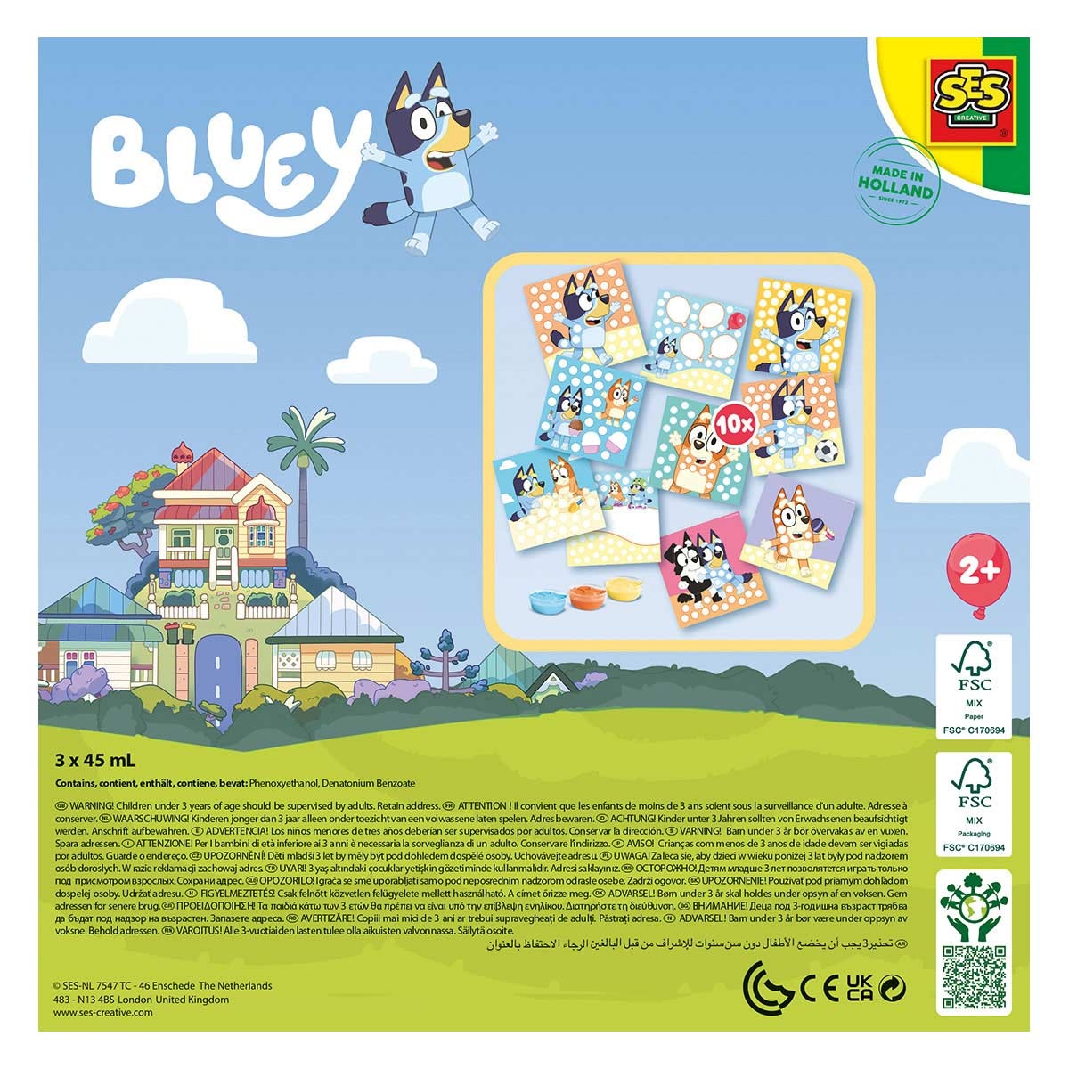 SES CREATIVE | Pintar com dedos Bluey