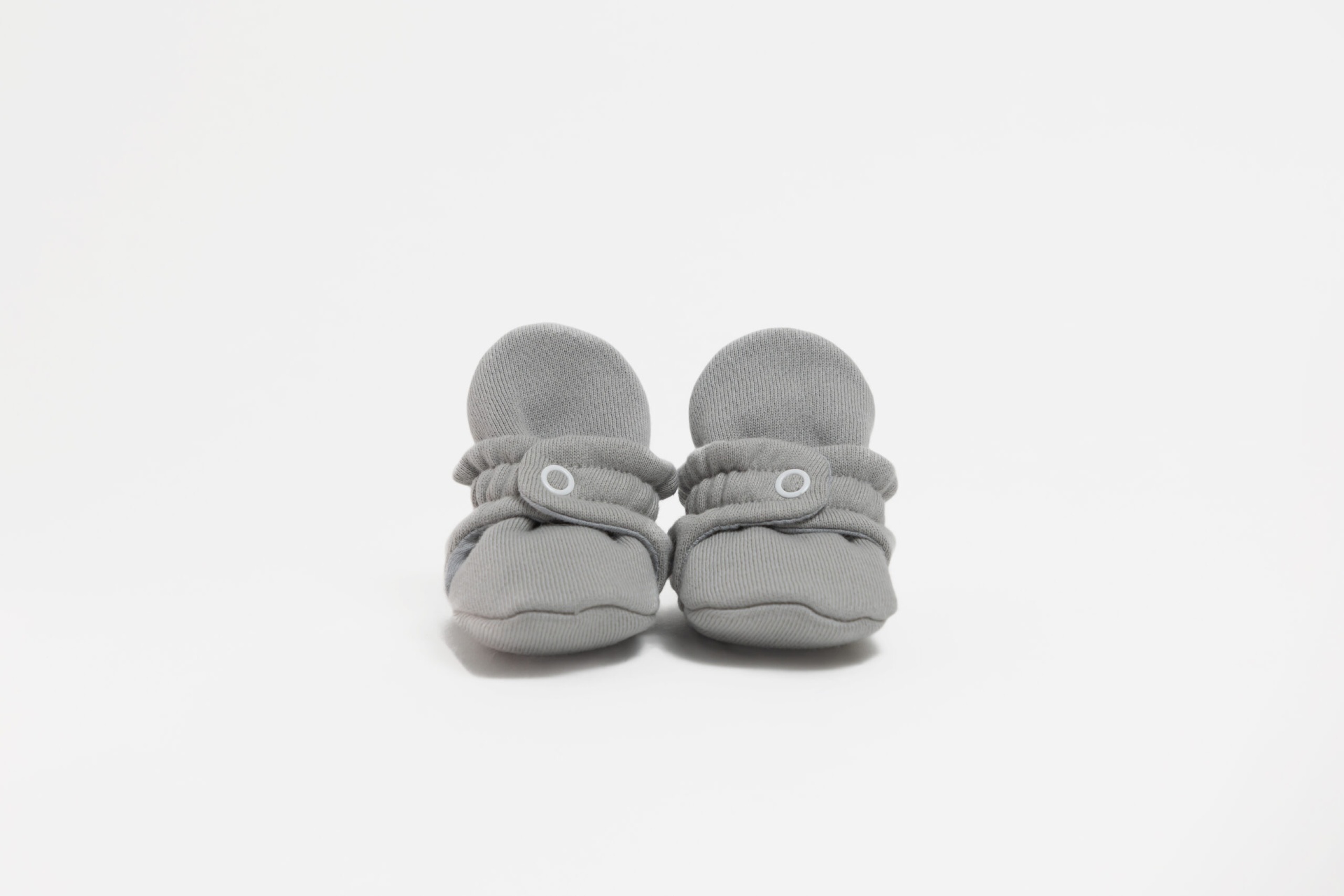Baby Booties | Grey Velvet