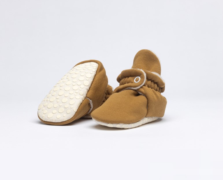 Baby Booties Fluffy | Honey Mustard