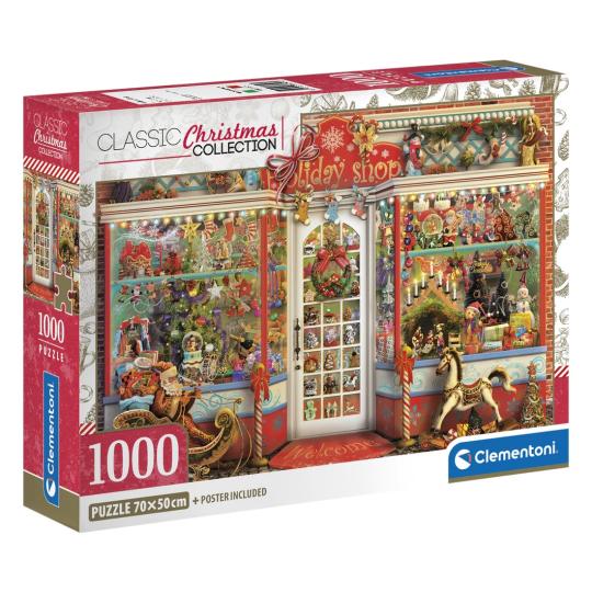 Clementoni | Puzzle 1000 peças Holiday Shop