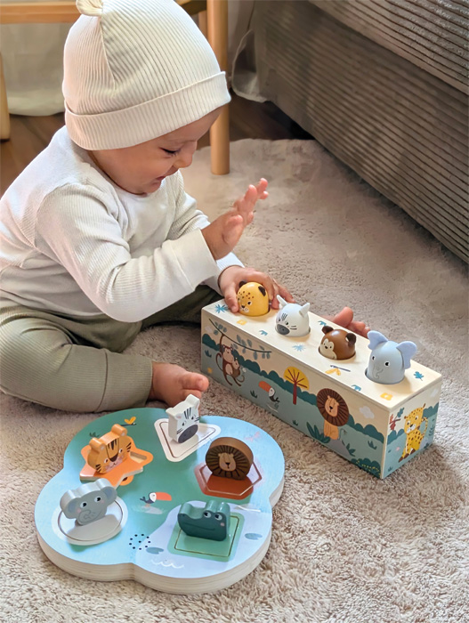 Small Foot | Brinquedo Pop-Up Safari com Sons