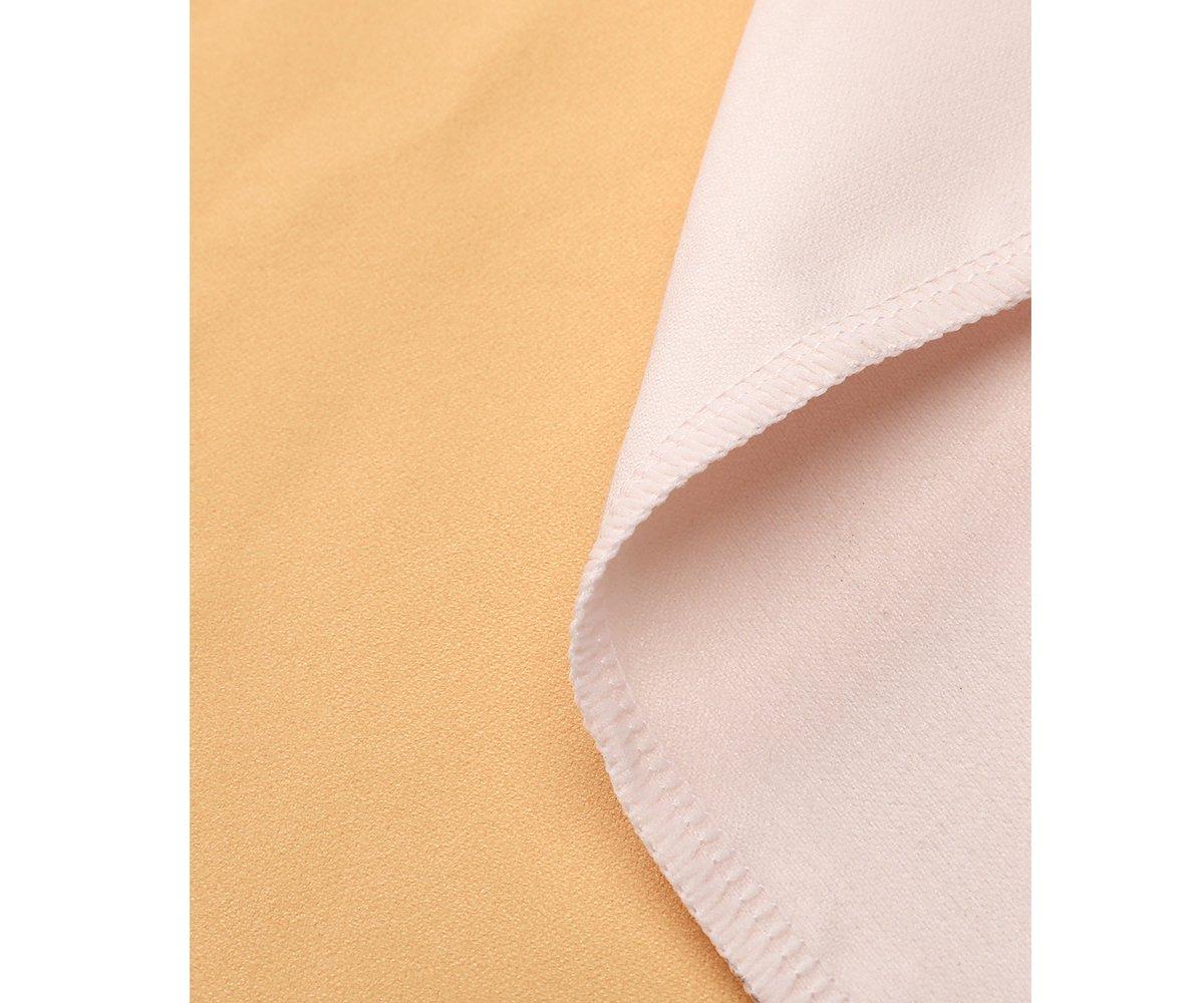 tecido bicolor bege e rosa claro com borda costurada