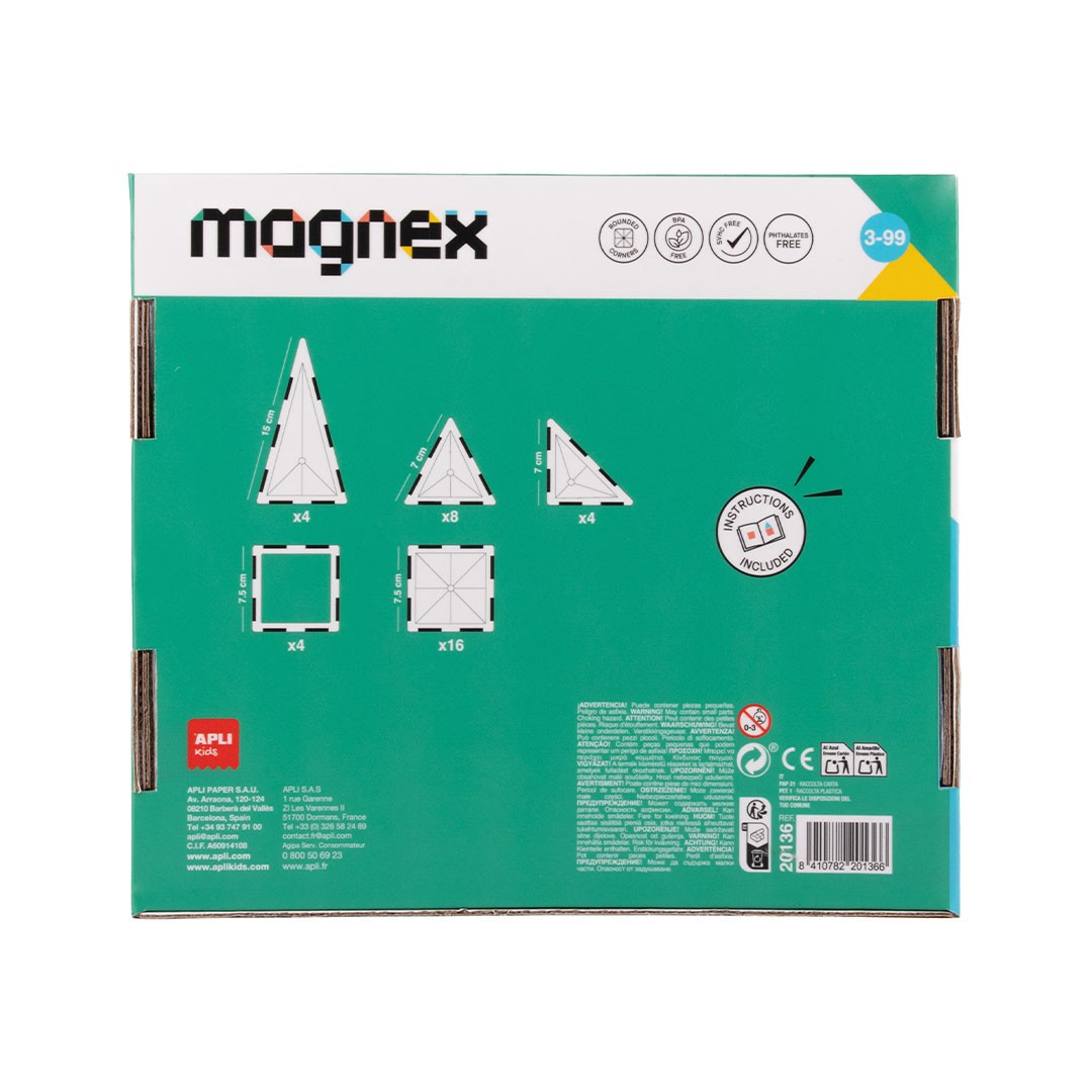 Jogo Magnético Magnex Apli | 36 peças