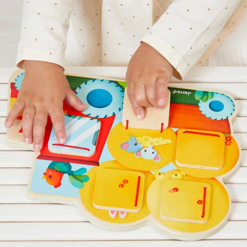 Janod | Jogo Madeira Trator Surpresa