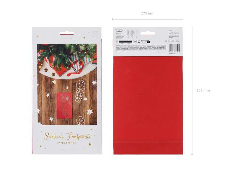 Stencils Pegadas do Pai Natal