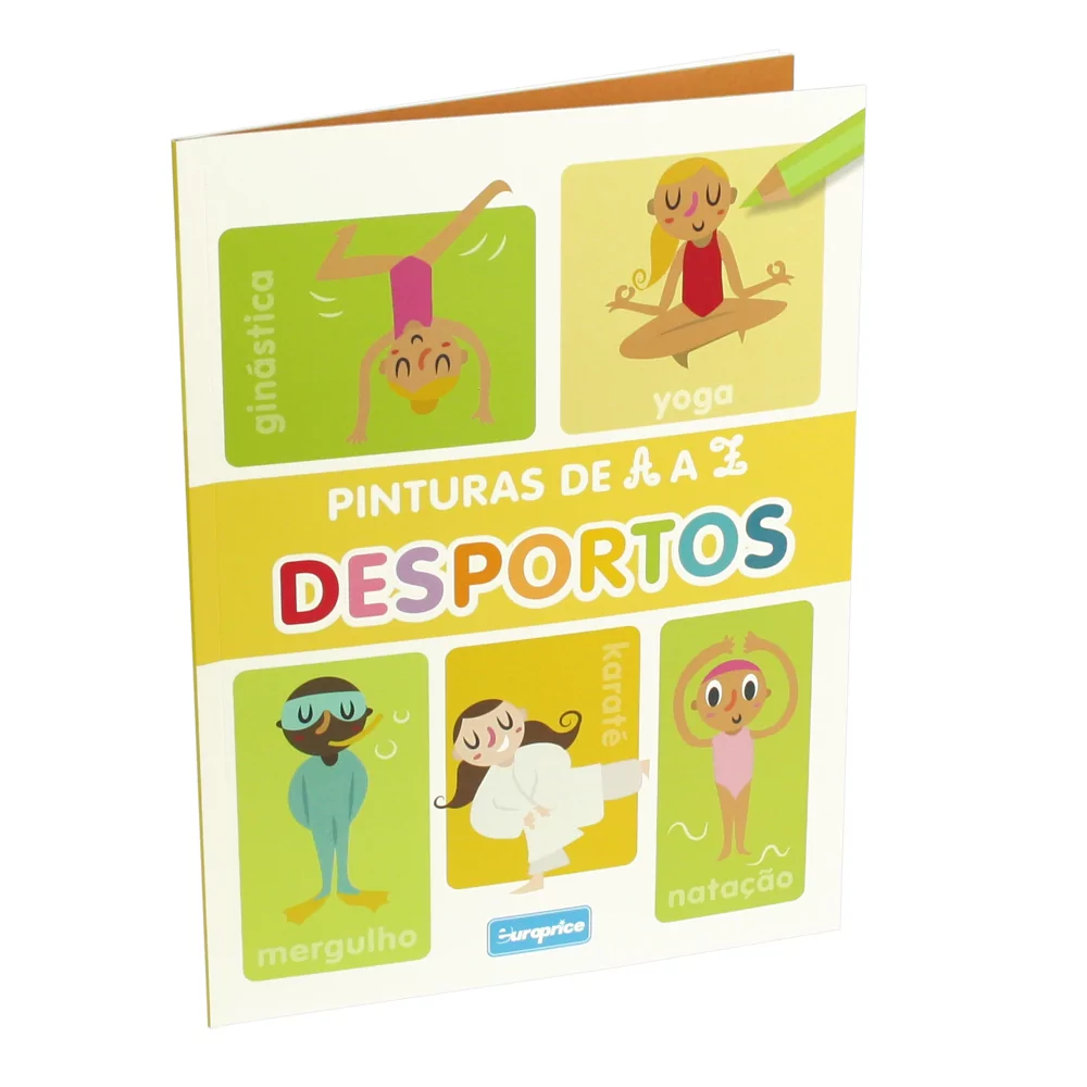 Livro pinturas de A a Z | Desportos