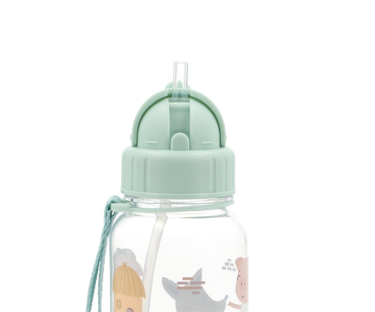 Garrafa Plástico Personalizável Tutete | The Three Little Pigs