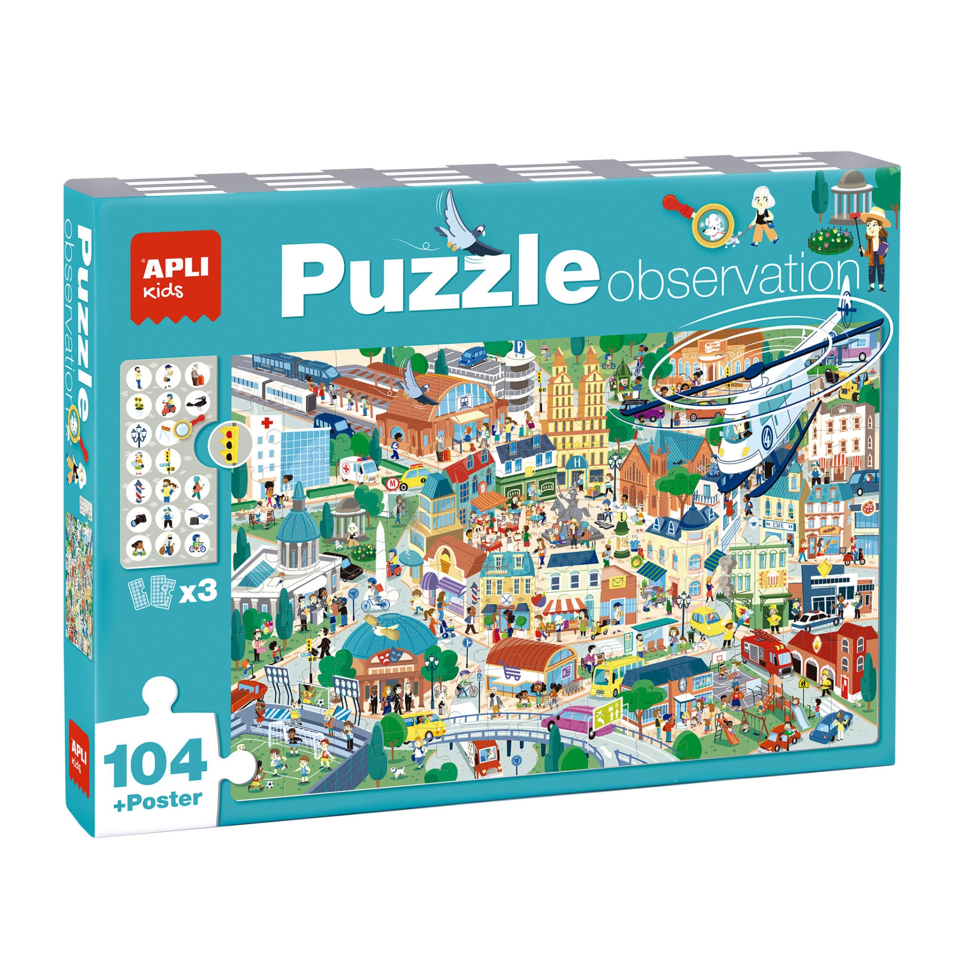 Puzzle de Observação 104 peças | Cidade