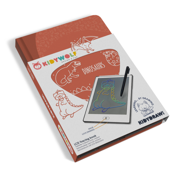 Bloco Tablet Mágico c/ Desenhos | Dinossauros