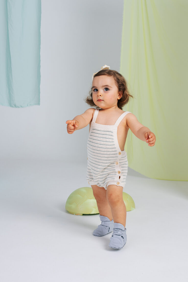 Baby Booties | Silver Macaron