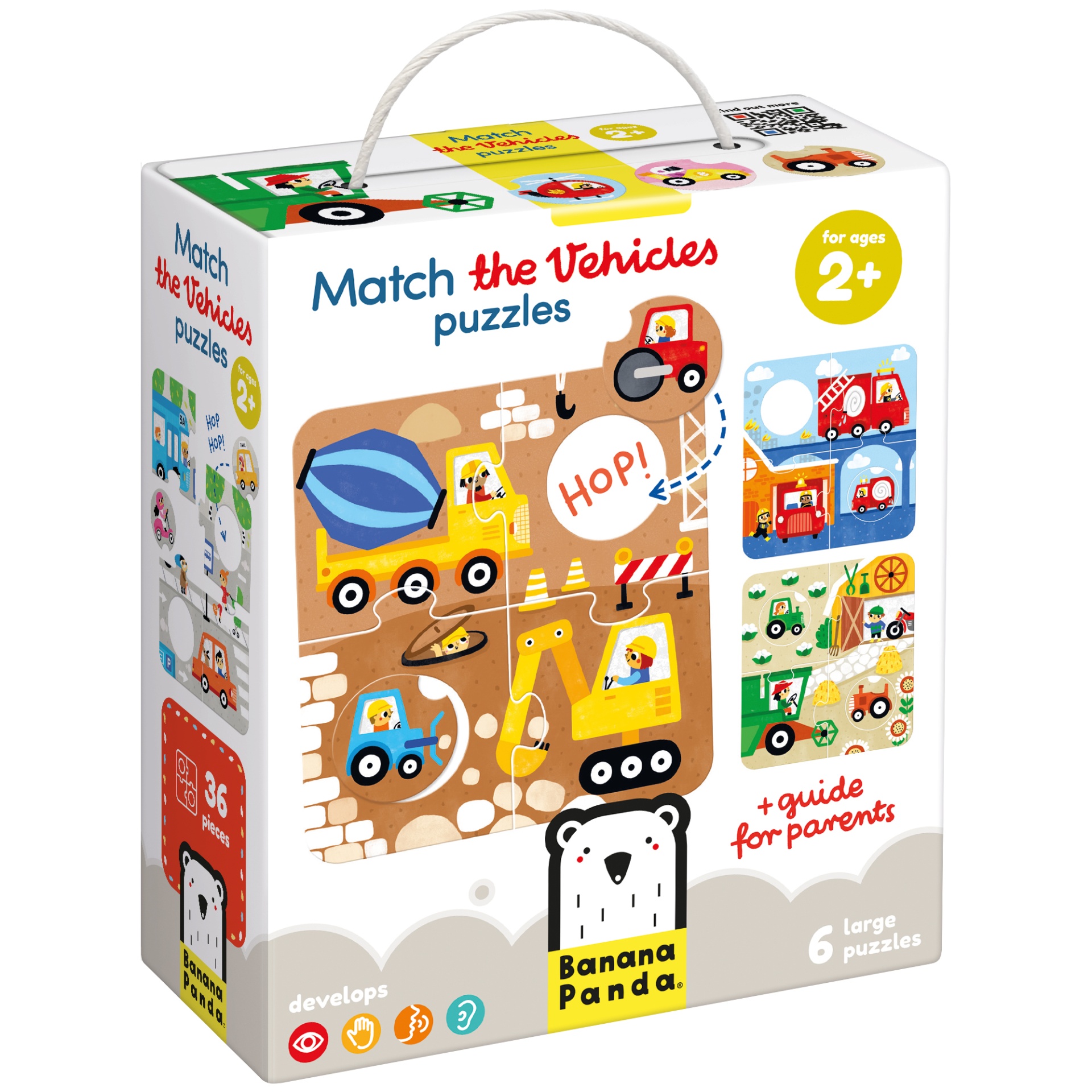 Jogo | Match the Vehicles Puzzles + 2 anos