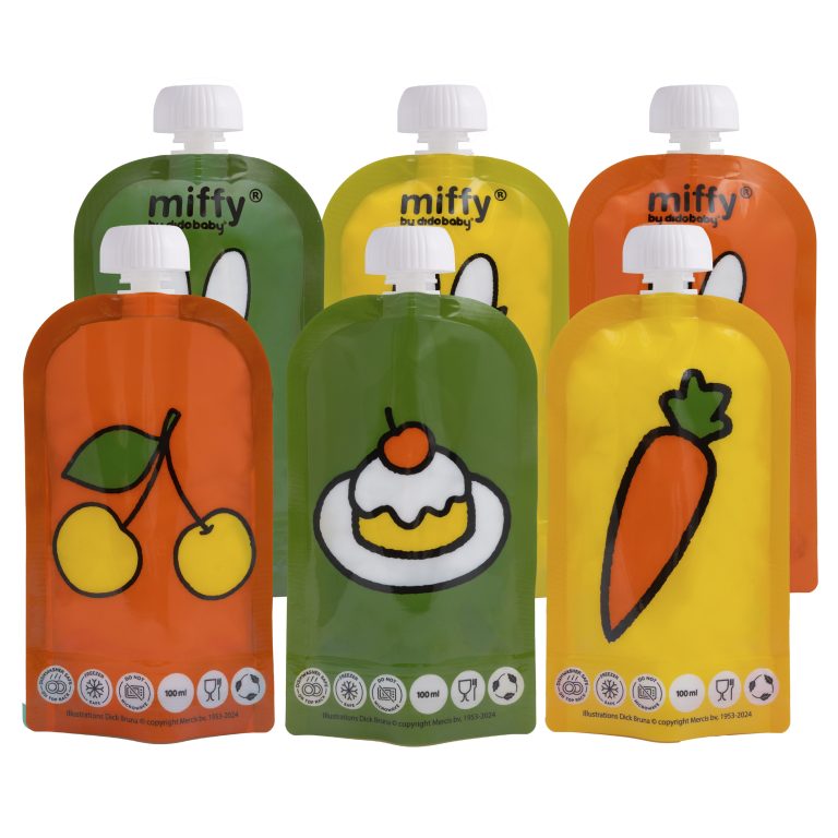 Pack 6 bolsas Reutilizáveis Didobaby - Squeeze Miffy