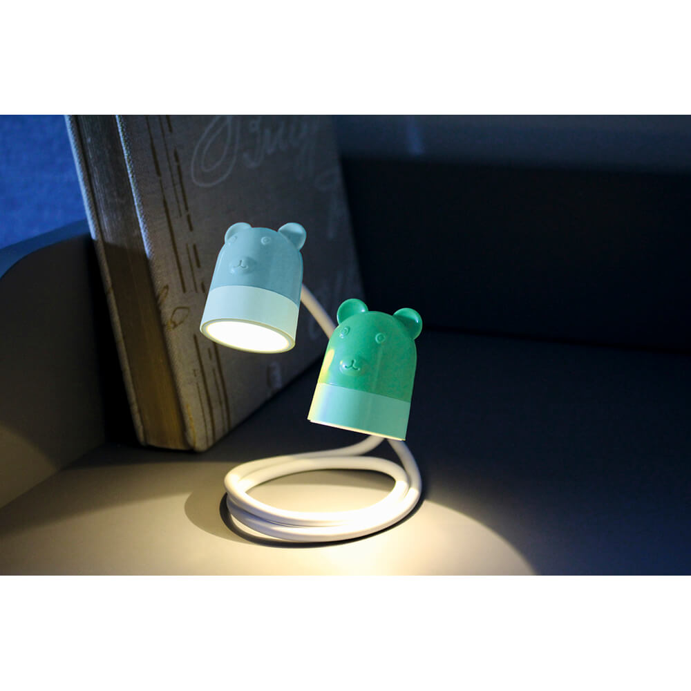 Luz de Leitura Flexível | Azul e Verde