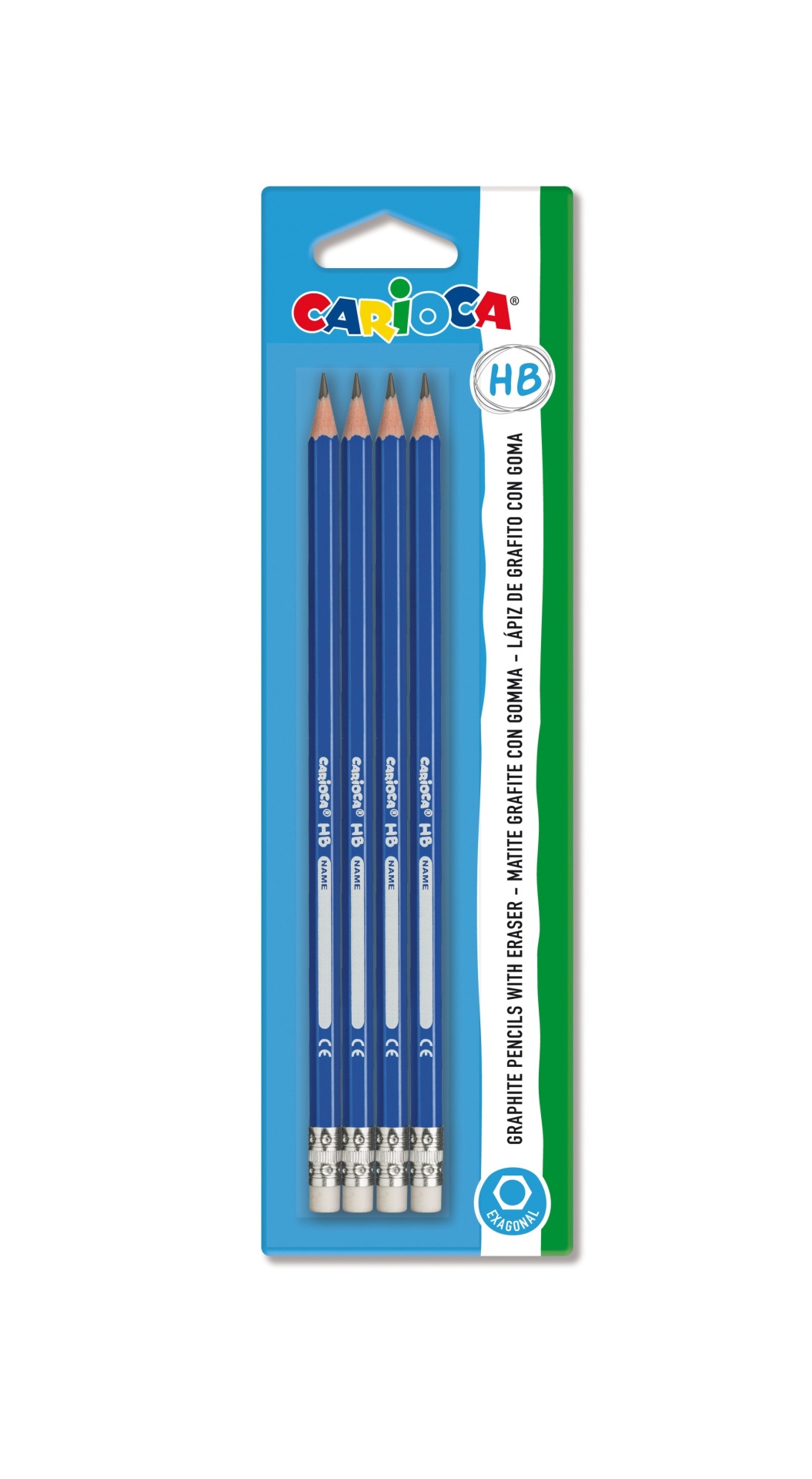 Lápis grafite carioca hb n.2 | 4 un.
