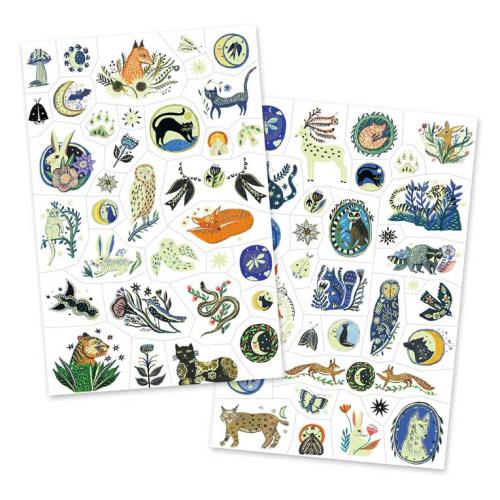 Tatuagens Temporárias Pack 50 | Reflexos Noturnos brilha no Escuro