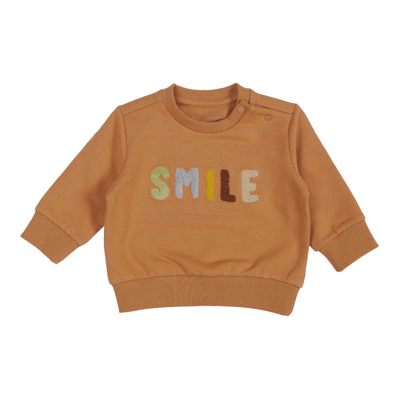 Little Dutch | Sweatshirt Smile Almond 74 cm