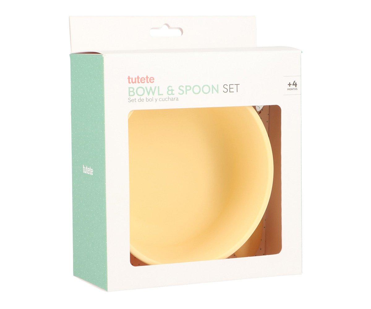 Pack Tigela Silicone + Colher de Aço | Sun