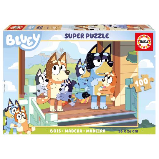 Puzzle Madeira 100 peças | Bluey