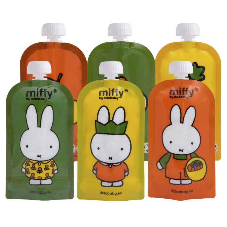 Pack 6 bolsas Reutilizáveis Didobaby - Squeeze Miffy