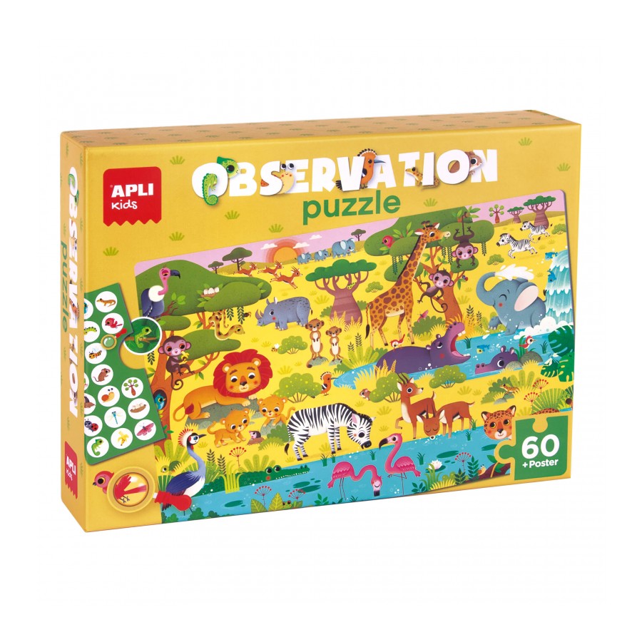 Puzzle de Observação 60 Peças | Savana