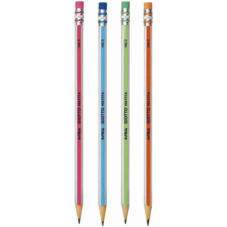 Lapis Grafite C/borracha Giotto Matita Hb N.2