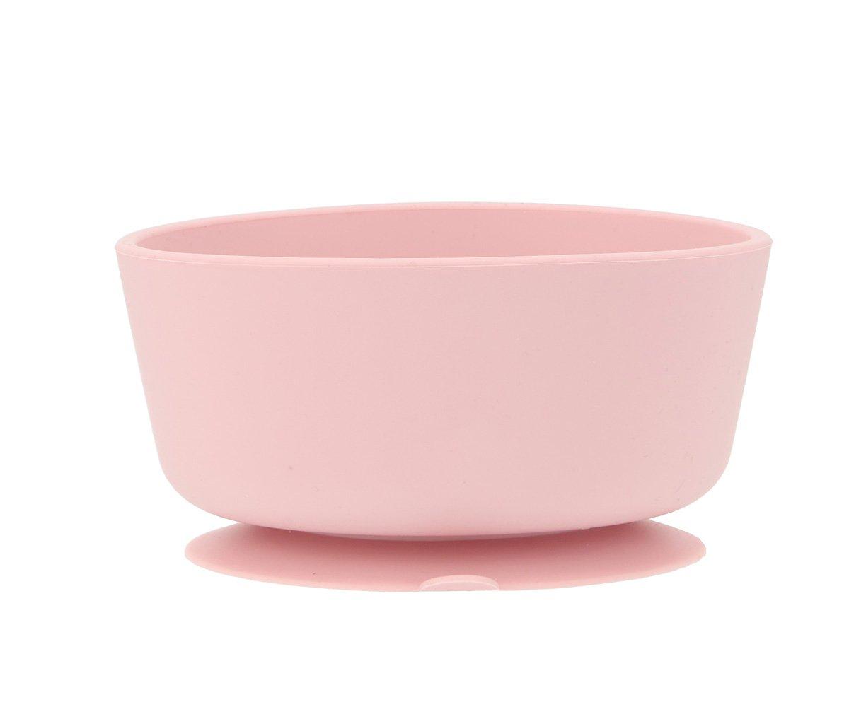 Pack Tigela Silicone + Colher de Aço | Pink