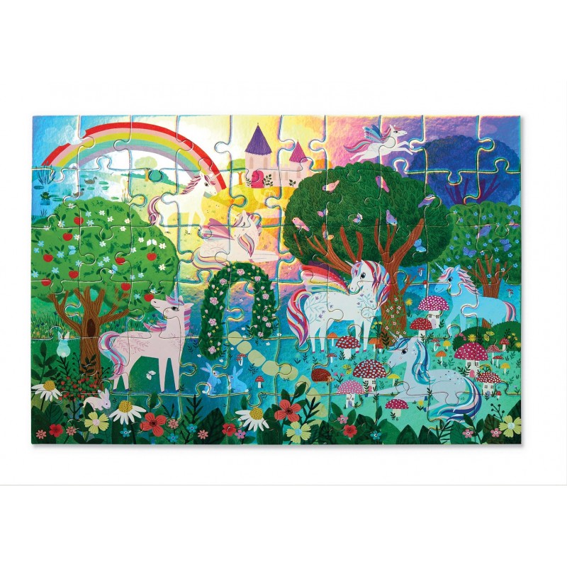 Puzzle 60 Peças | Holográfico Sparkling Unicorn
