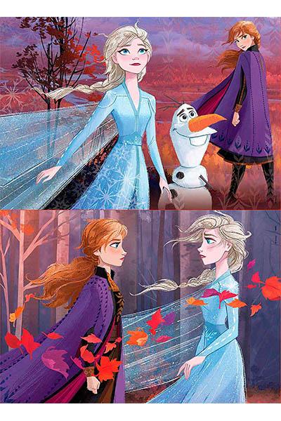 Puzzle em Madeira 2x 25 peças |Frozen II