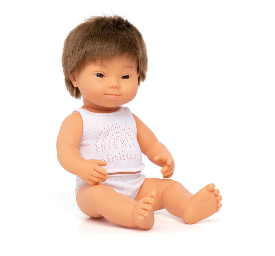 Boneco Síndrome Down Menino | 38 cm